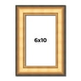 thumbnail image 1 of 6x10 Frame Gold Plein Aire Solid Wood Picture Frame Width 2 Inches | Interior Frame Depth 0.5, 1 of 8