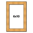 thumbnail image 1 of 6x10 Frame Gold Rustic Solid Wood Picture Frame | 1.25 Inch Wide Moulding | Rustique Gold, 1 of 8