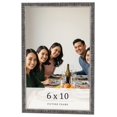 thumbnail image 1 of 6x10 Frame Silver Grey Distressed Solid Wood Picture Frame | 0.75 Inch Moulding Width | Interior, 1 of 8