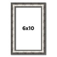 thumbnail image 1 of 6x10 Frame Silver Real Wood Picture Frame Width 1.125 Inches | Interior Frame Depth 0.5 Inches |, 1 of 8