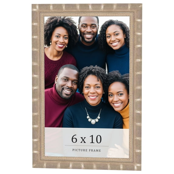 6x10 Frame Silver Real Wood Picture Frame Width 1.5 inches | Interior Frame Depth 0.5 inches |