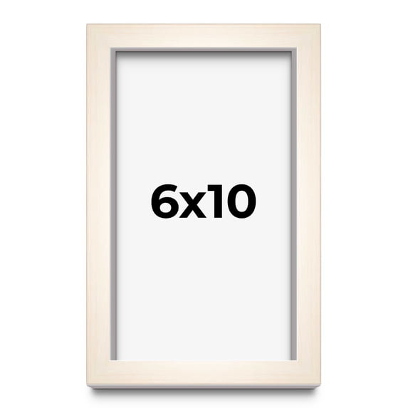 Walmart 6x10 White Wash Solid Wood Photo Frame | 0.75 Inch Moulding ...