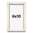 thumbnail image 1 of 6x10 Frame White Wheat Solid Wood Picture Frame | Moulding Width 0.75 Inches | Interior Depth 0.5, 1 of 8