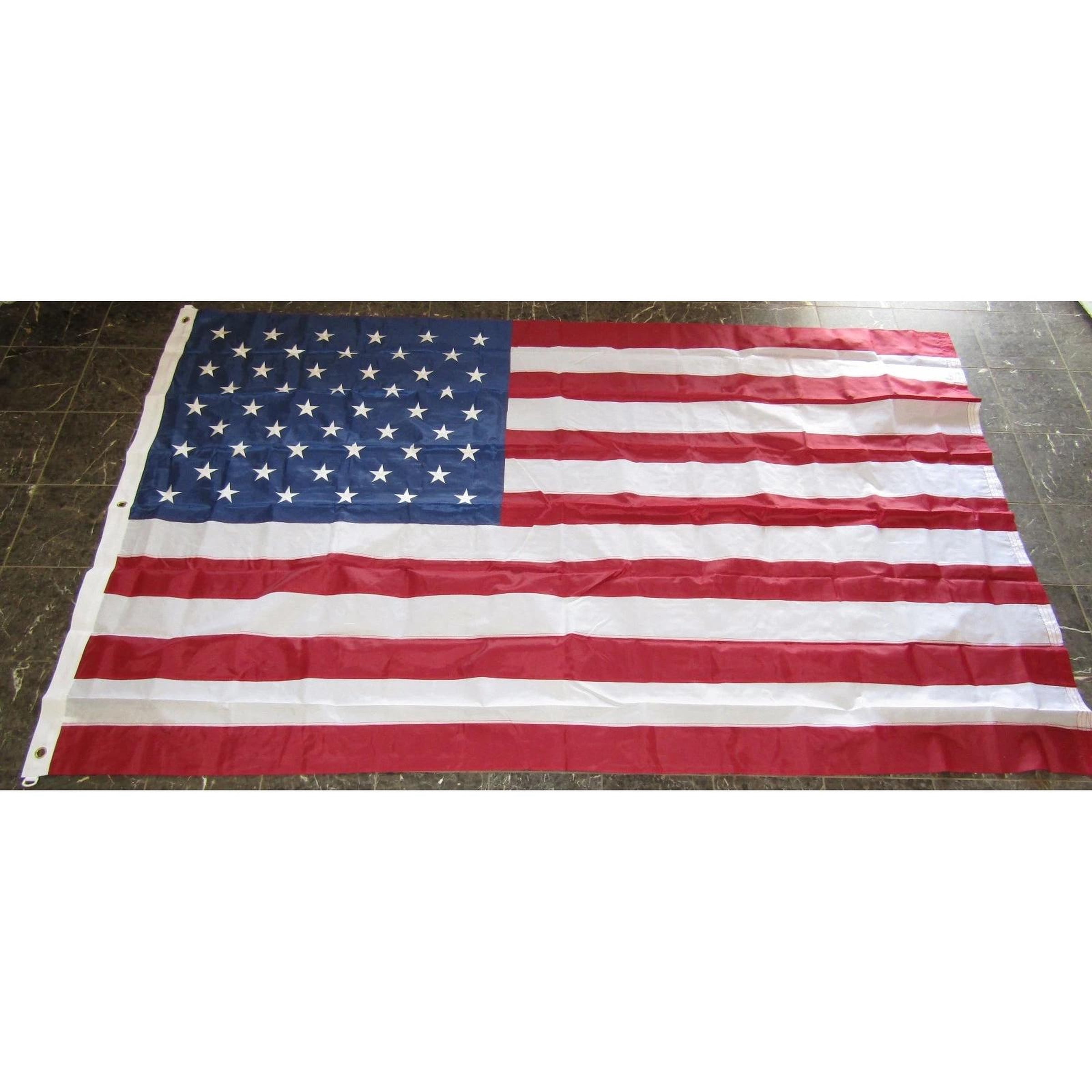 6x10 Ft American Flag USA Embroidered Nylon Stars Sewn Stripes US Large Deluxe
