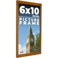 thumbnail image 1 of 6x10 Honey Brown Real Wood Picture Frame Width 0.75 inches | Interior Frame Depth 0.5 inches | Warm, 1 of 8