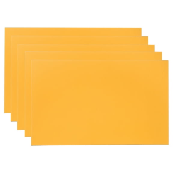 Uxcell Anodized Aluminum Sheet Metal, Laser Plates Engraving Blanks Rectangle for Crafting DIY House Laser Engraving Yellow 6x10 inch 5Pcs