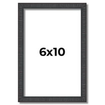6x10 Rustic Brown Real Wood Picture Frame Width 0.75 inches | Interior Frame Depth 0.5 inches |