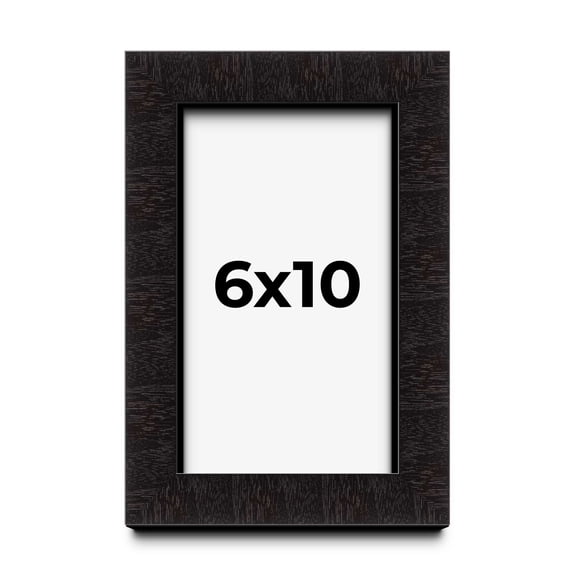 6x10 Shadow Box Black Solid Wood Display Picture Frame | 1 Inch Rabbet Depth | | 1.375 Inch