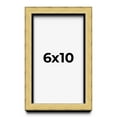 thumbnail image 1 of 6x10 Shadow Box Frame Gold | 1.375 Inches Deep Real Wood Contemporary Shadowbox Display Frame | UV, 1 of 7