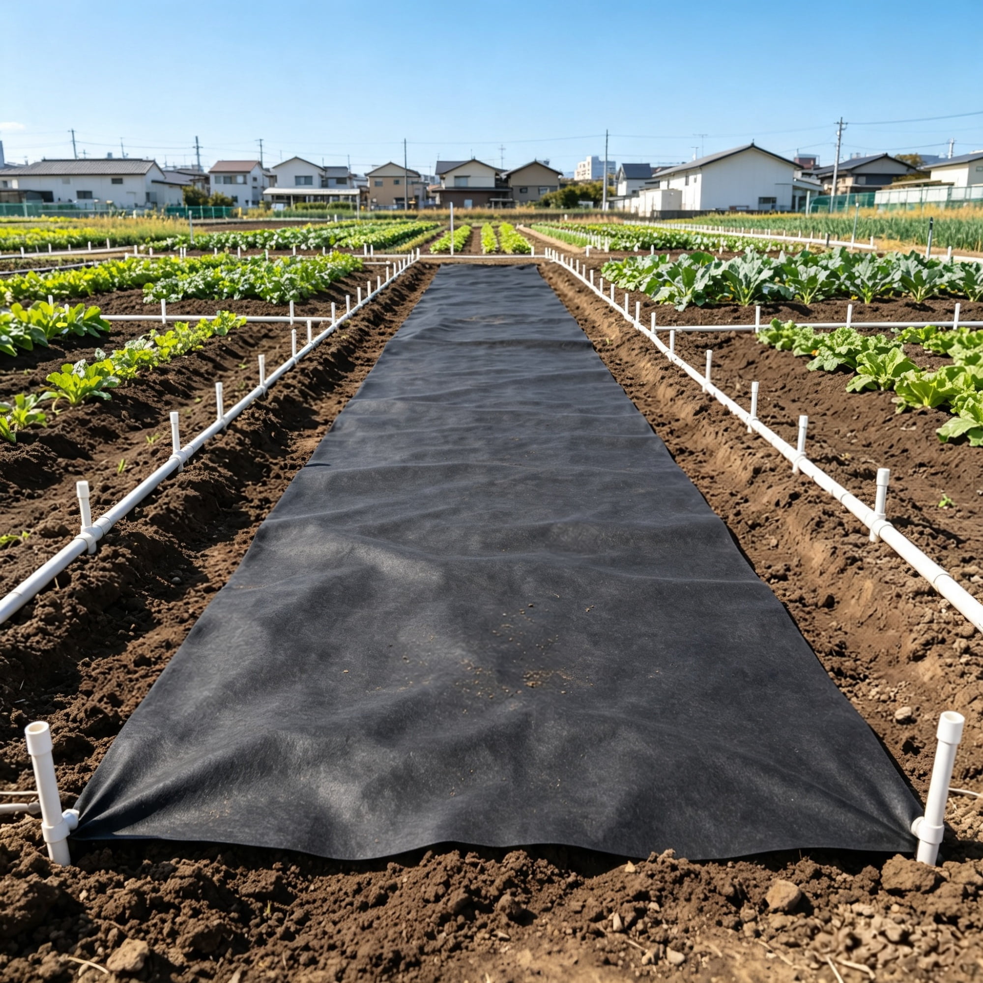 6x100ft Non-Woven Geotextile Fabric, Heavy Duty Driveway & French Drain Weed Barrier Ground Cover