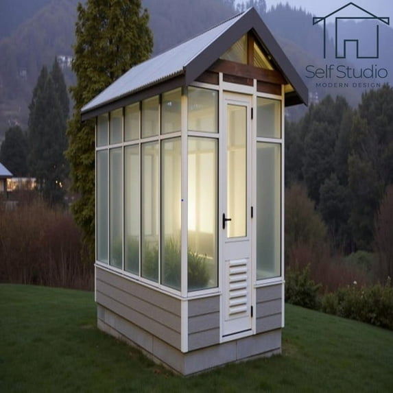 6x10ft Wooden Greenhouse Designs | Build with Sheeting Hard Copy Printed Copy and PDF