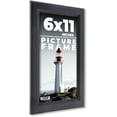 thumbnail image 1 of 6x11 Frame Black Passaggi Solid Wood Picture Frame Width 1.5 Inches | Interior Frame Depth 0.5, 1 of 8
