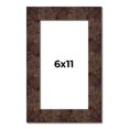 thumbnail image 1 of 6x11 Frame Brown Burl Real Wood Picture Frame Width 1.625 Inches | Interior Frame Depth 0.5 Inches, 1 of 8