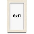 thumbnail image 1 of 6x11 Shadow Box Frame White | 1.125 Inches Deep Real Wood Rustic Shadowbox Display Frame | UV, 1 of 5