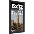 thumbnail image 1 of 6x12 Frame Black Real Wood Picture Frame Width 0.75 inches | Interior Frame Depth 0.5 inches | Noir, 1 of 8