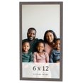 thumbnail image 1 of 6x12 Frame Blue Kingsley Pewter Solid Wood Picture Frame Width 0.75 Inches |Interior Depth 0.5, 1 of 8