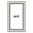 thumbnail image 1 of 6x12 Frame Silver Real Wood Picture Frame Width 1.25 Inches | Interior Frame Depth 0.5 Inches |, 1 of 8