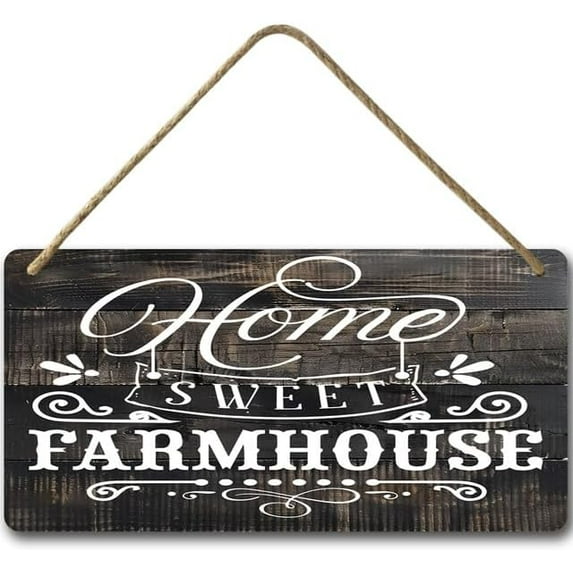 6x12 IN Home Family Wall Decor Rustic Home Sign Inspirational Saying Sign,Farmhouse Entryway Sign,Family Farmhouse Entryway Decor,Blessed Home Wall Art