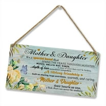 6x12 Inch Country Floral Butterfly Mother Daughter Wooden Plaque Sign Decor Mother And Daughter It'S A Special Bond Hanging Wooden Plaque Mother'S Day Decor For Home