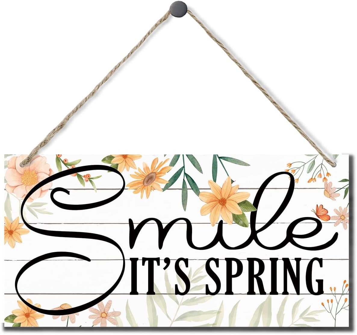 6x12 Inch Spring Decoration,Hanging Wood Sign Home Decor,Inspirational ...