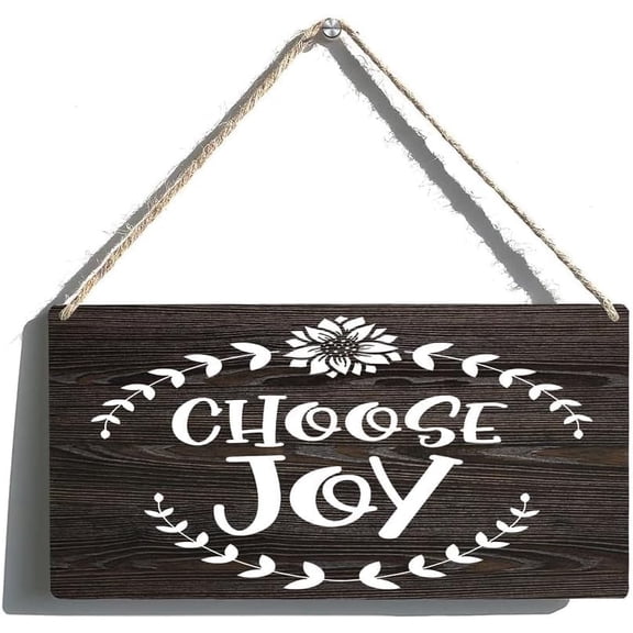 6x12 Inch Wall Art Decor Wooden Sign Choose Joy Sign Wall Art Decor Home Room Office Bedroom Decor