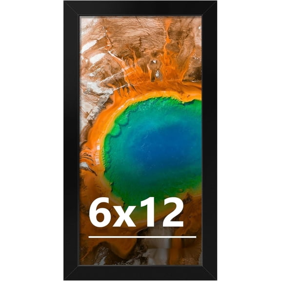 6x12 Picture Frame for Wall Display, 6x12 Black Picture Frame with Shatter Resistant Plexiglass, Stable and Sturdy 6 x 12 Poster Frame for Wall Display, Handpicked Gift Collection, 1 Pack