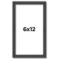 thumbnail image 1 of 6x12 Rustic Brown Real Wood Picture Frame Width 0.75 inches | Interior Frame Depth 0.5 inches |, 1 of 8