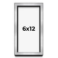 thumbnail image 1 of 6x12 Shadow Box Frame Silver | 1.375 Inches Deep Real Wood Contemporary Shadowbox Display Frame |, 1 of 7