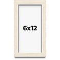 thumbnail image 1 of 6x12 Shadow Box Frame White | 1.125 Inches Deep Real Wood Rustic Shadowbox Display Frame | UV, 1 of 5