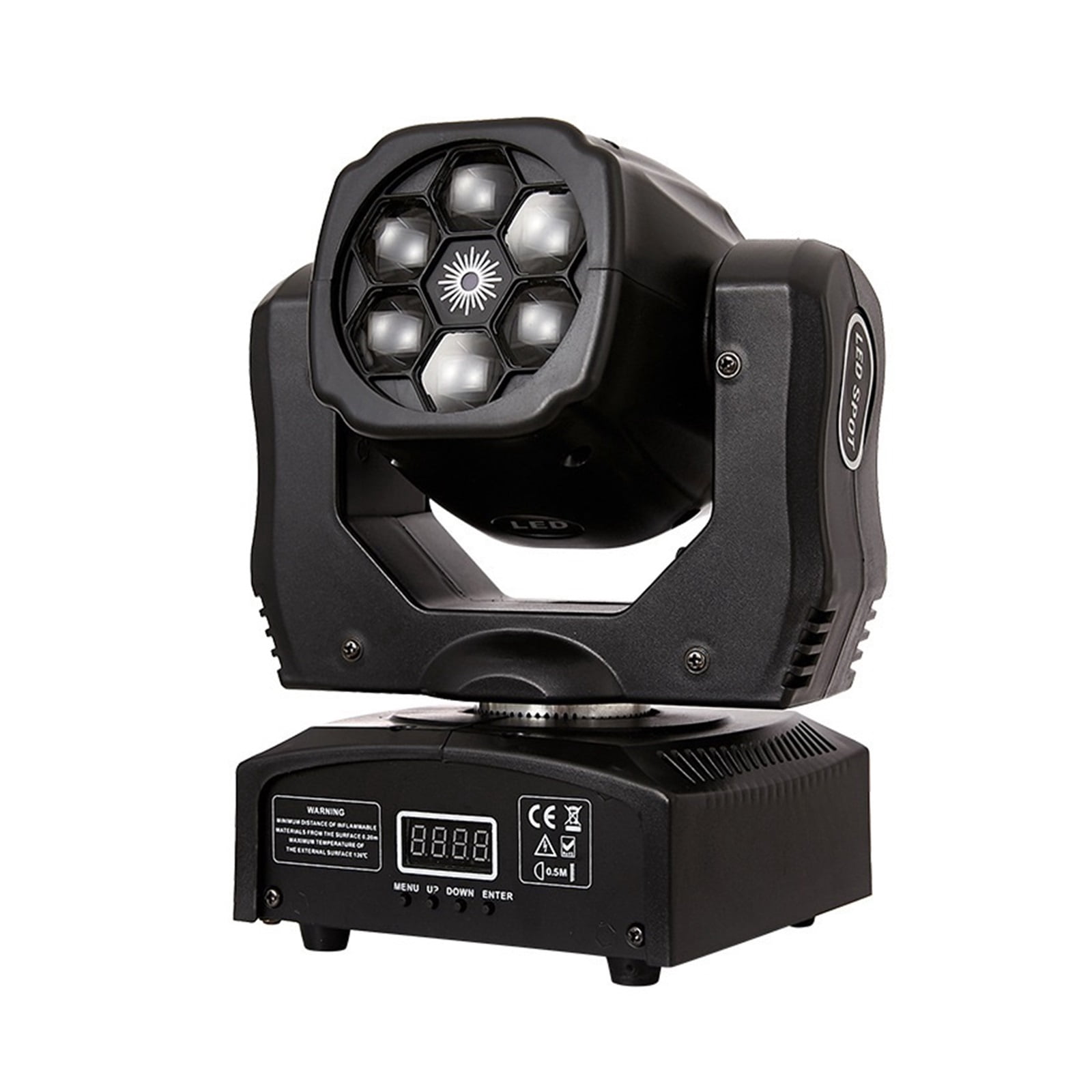 6x12W LED Mini Bee Eyes 4 In 1 Moving Head Beam Light DMX512 Stage Effect Lighting Suitable For DJ Disco Party Club Bar ,Easy to Install