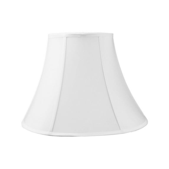 6x12x9.5" SLIP UNO FITTER White Shantung Bell Lampshade