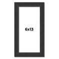 thumbnail image 1 of 6x13 Frame Black Real Wood Picture Frame Width 1.25 Inches | Interior Frame Depth 0.5 Inches |, 1 of 8