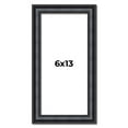 thumbnail image 1 of 6x13 Frame Black Real Wood Picture Frame Width 1.25 inches | Interior Frame Depth 0.5 inches |, 1 of 8
