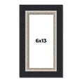 thumbnail image 1 of 6x13 Frame Black Real Wood Picture Frame Width 2.25 Inches | Interior Frame Depth 0.5 Inches |, 1 of 8
