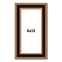 6x13 Frame Gold Brown Plein Air Vintage Solid Wood Picture Frame | 1.75 Inches Moulding Width |