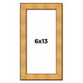 thumbnail image 1 of 6x13 Frame Gold Rustic Solid Wood Picture Frame | 1.25 Inch Wide Moulding | Rustique Gold, 1 of 8