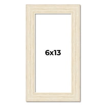 6x13 Frame White Real Wood Picture Frame Width 1.5 inches | Interior Frame Depth 0.5 inches | Barn