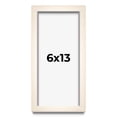 thumbnail image 1 of 6x13 Frame White Wash Solid Wood Picture Frame | 0.8125 Inch Moulding Width | Includes UV Acrylic, 1 of 8