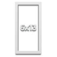 thumbnail image 1 of 6x13 Shadow Box Frame White | 2 Inches Deep Real Wood Contemporary Shadowbox Display Frame | UV, 1 of 8
