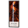 thumbnail image 1 of 6x14 Frame Brown Bamboo with Dark Coffee/Walnut Finish | Solid Wood Picture Frame Width 0.75 Inches, 1 of 8