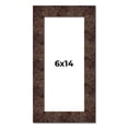 thumbnail image 1 of 6x14 Frame Brown Burl Real Wood Picture Frame Width 1.625 Inches | Interior Frame Depth 0.5 Inches, 1 of 8