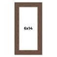 thumbnail image 1 of 6x14 Frame Brown Farmhouse Solid Wood Picture Frame Width 1.5 Inches | Interior Frame Depth 0.5, 1 of 8