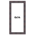 thumbnail image 1 of 6x14 Frame Brown Rustic Lacquered Walnut Solid Wood Picture Frame Width | 0.875 Inch Moulding Width, 1 of 8