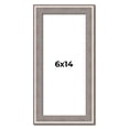 thumbnail image 1 of 6x14 Frame Grey Real Wood Picture Frame Width 1.25 inches | Interior Frame Depth 0.5 inches | Hans, 1 of 8
