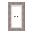 thumbnail image 1 of 6x14 Frame Grey Real Wood Picture Frame Width 2.75 Inches | Interior Frame Depth 0.5 Inches | Linus, 1 of 8