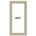 thumbnail image 1 of 6x14 Frame Grey Solid Wood Picture Frame Width 1 Inches | Interior Frame Depth 0.5 Inches |, 1 of 8