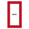 thumbnail image 1 of 6x14 Frame Red Burl Solid Wood Picture Frame Width 1.75 Inches | Interior Frame Depth 0.5 Inches |, 1 of 8