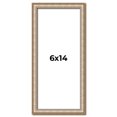 thumbnail image 1 of 6x14 Frame Silver Real Wood Picture Frame Width 0.75 Inches | Interior Frame Depth 0.5 Inches |, 1 of 8