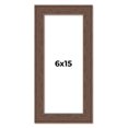 thumbnail image 1 of 6x15 Frame Brown Distressed Barnwood Picture Frame | Rustic Farmhouse Photo Frame Includes UV, 1 of 8