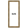 thumbnail image 1 of 6x16 Frame Gold Kingsley Distressed Solid Wood Picture Frame Width 0.75 Inches | Interior Frame, 1 of 8